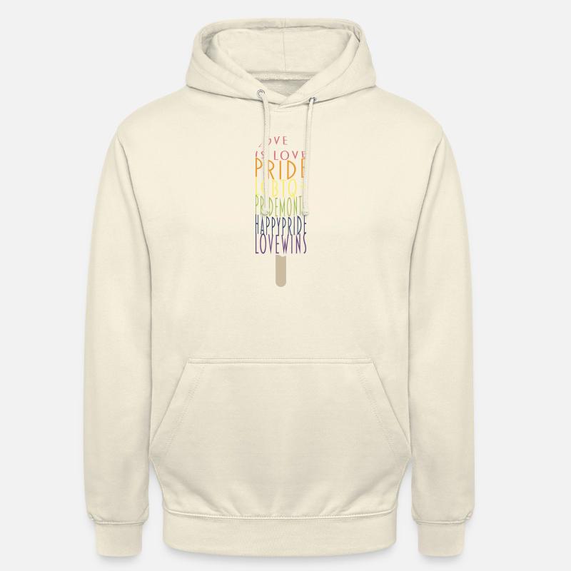 Pride Eis - Unisex Hoodie - Vanille-Milchshake