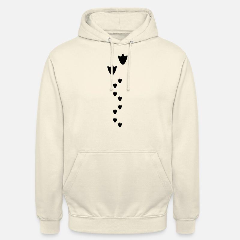 duck prints, Empreinte canard - Sweat-shirt à capuche unisexe - vanille