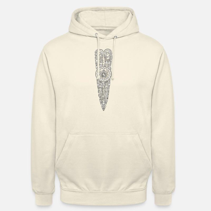 maori12 blanc - Sweat-shirt à capuche unisexe - vanille