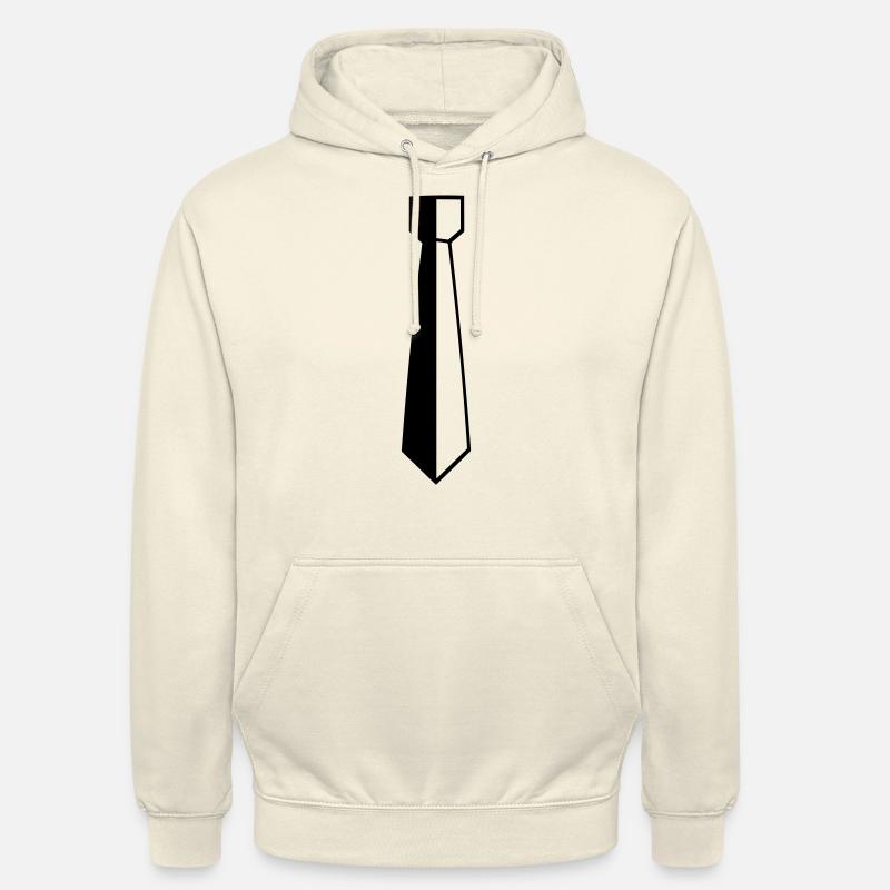 Cravate - Sweat-shirt à capuche unisexe - vanille