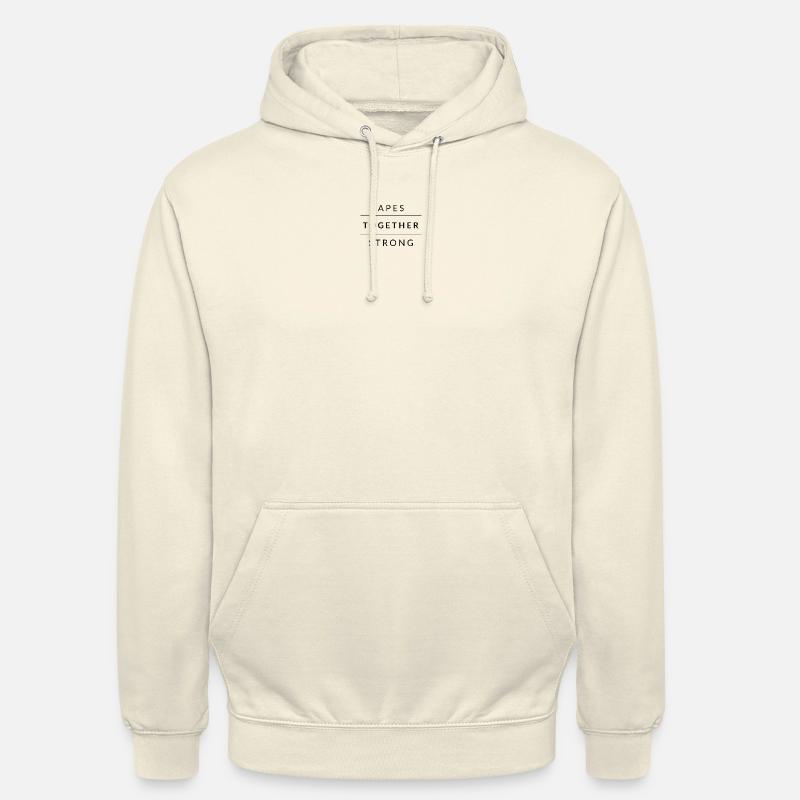 Aper sammen sterke - Unisex-hettegenser - vanilje-milkshake