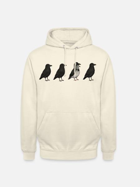 Pigeon Imposter – Crow Disguise Meme - Unisex Hoodie - Vanille-Milchshake