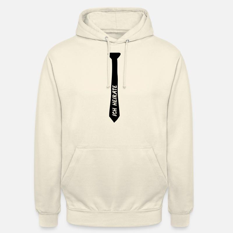 krawatte_ich_heirate_01 - Unisex Hoodie - Vanille-Milchshake