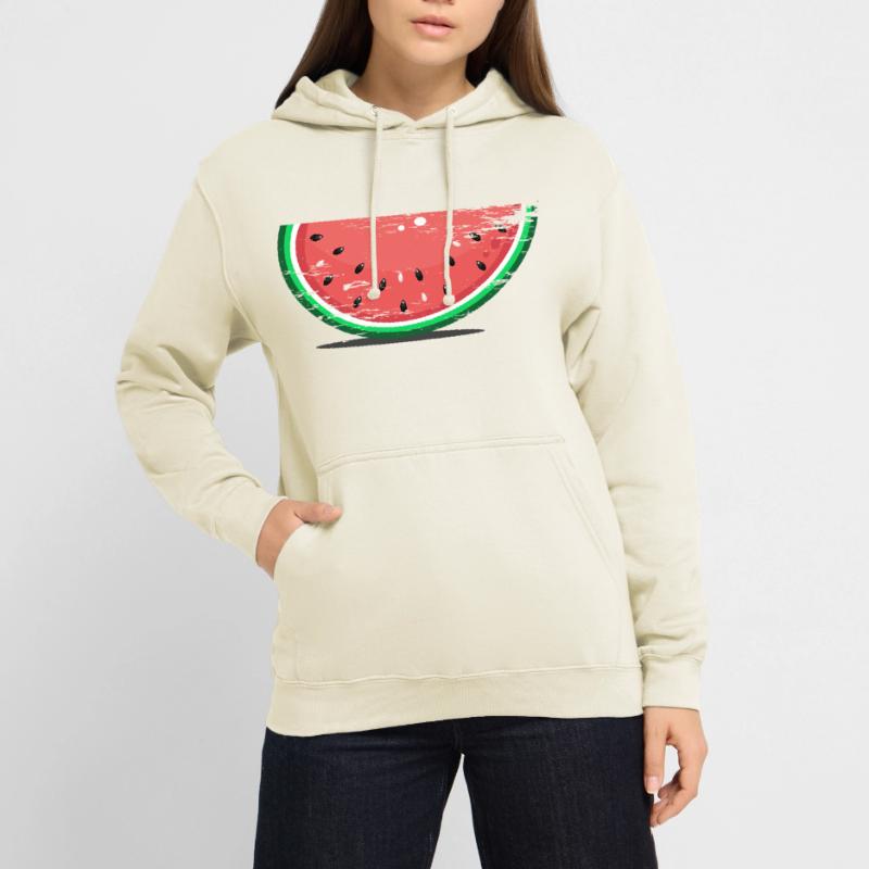 Tranche de conception de pastèque utilisée Sweat-shirt à capuche unisexe