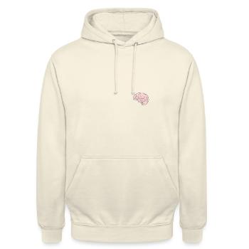 Cerveau - Sweat-shirt à capuche unisexe - vanille - Devant - Alina (178cm) & Michal (187cm)