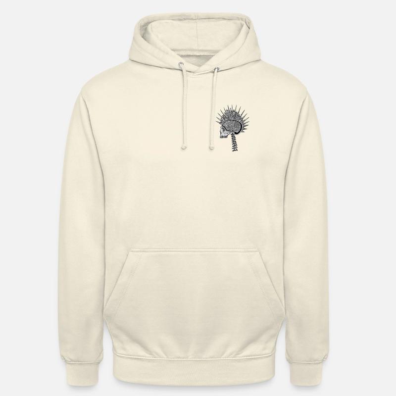 Intelligence naturelle _ Crâne - Sweat-shirt à capuche unisexe - vanille
