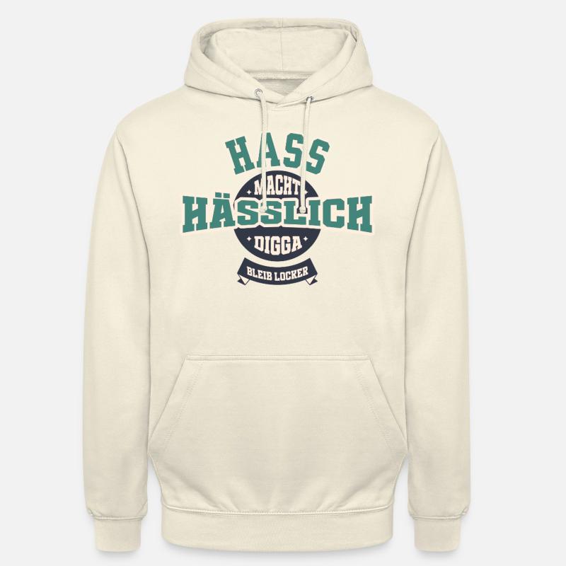 Hate makes ugly - Unisex Hoodie - vanilla