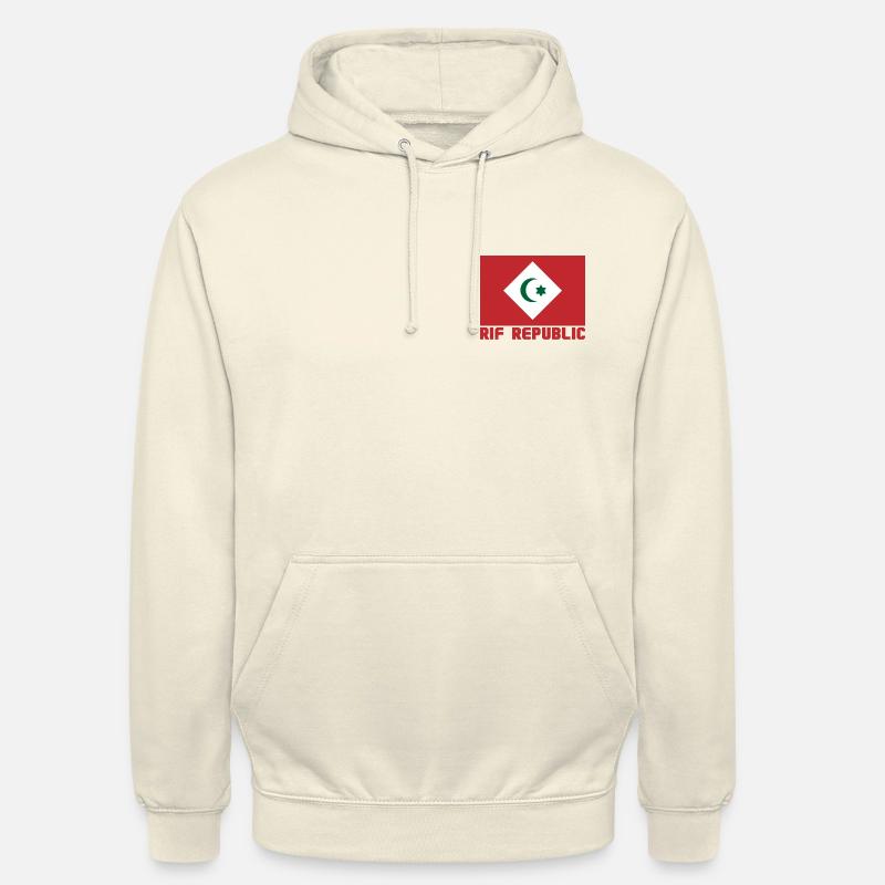 République du Rif - Sweat-shirt à capuche unisexe - vanille