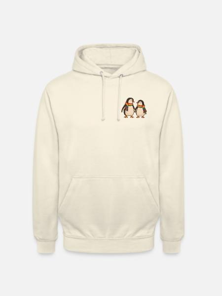 Rainbow Penguin Pride Couple - Unisex Hoodie - Vanille-Milchshake
