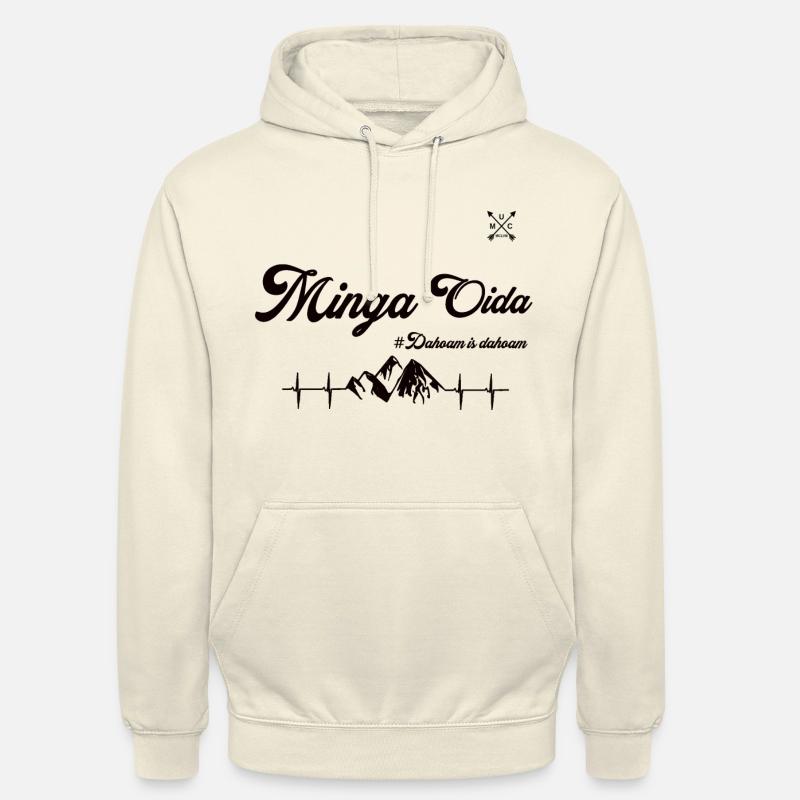 Minga Oida Stuff - Sweat-shirt à capuche unisexe - vanille