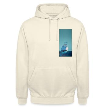 Schiff La Calypso by André Laban - Unisex Hoodie - Vanille-Milchshake - Vorne - Alina (178cm) & Michal (187cm)