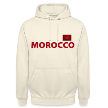Maroc - Sweat-shirt à capuche unisexe - vanille - Devant - Alina (178cm) & Michal (187cm)