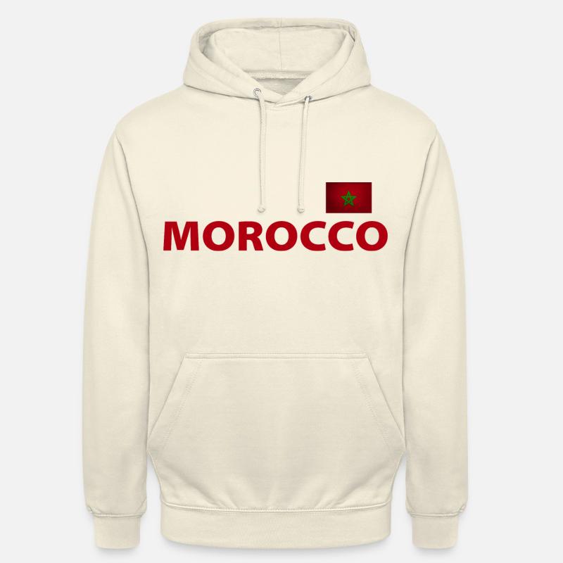 Maroc - Sweat-shirt à capuche unisexe - vanille