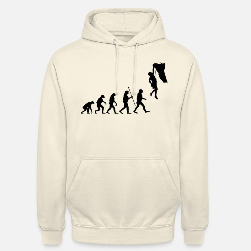 Evolution Escalade Bouldern Climbing Alpinisme - Sweat-shirt à capuche unisexe - vanille