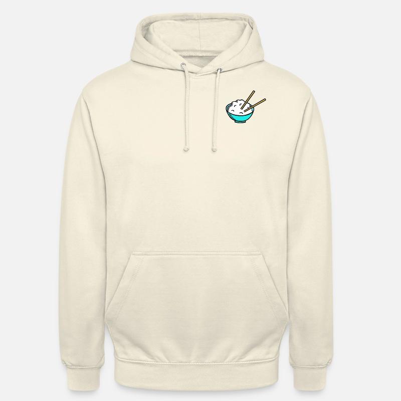 Riz dans un bol - Sweat-shirt à capuche unisexe - vanille