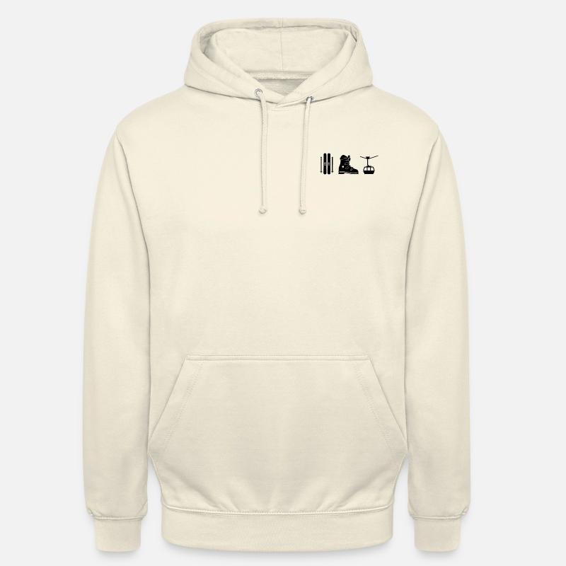 Conception de skis - Sweat-shirt à capuche unisexe - vanille