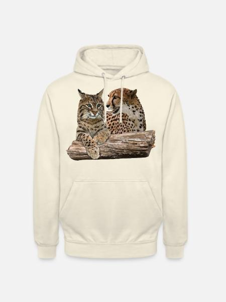 Luchs und Gepard - Unisex Hoodie - Vanille-Milchshake