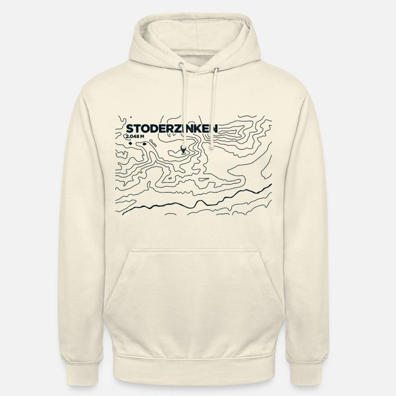 Topo Stoderzinken Paragliding - Unisex Hoodie - vanilla