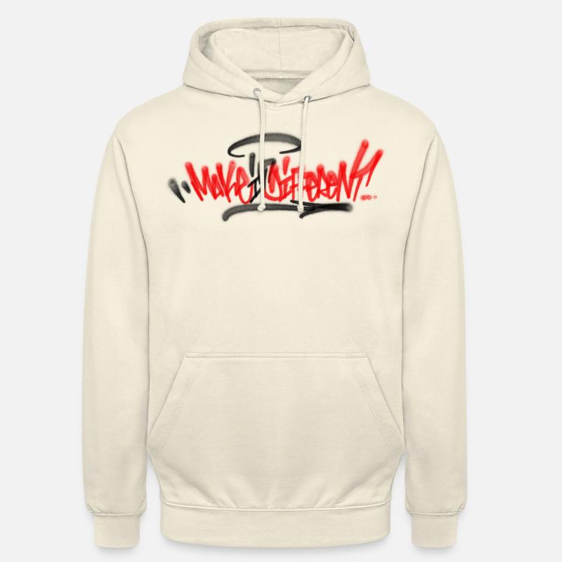Make ist Different - Unisex Hoodie - Vanille-Milchshake
