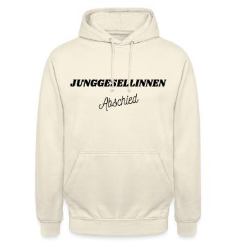 Junggesellinnenabschied - JGA Party - Unisex Hoodie - Vanille-Milchshake - Vorne - Alina (178cm) & Michal (187cm)