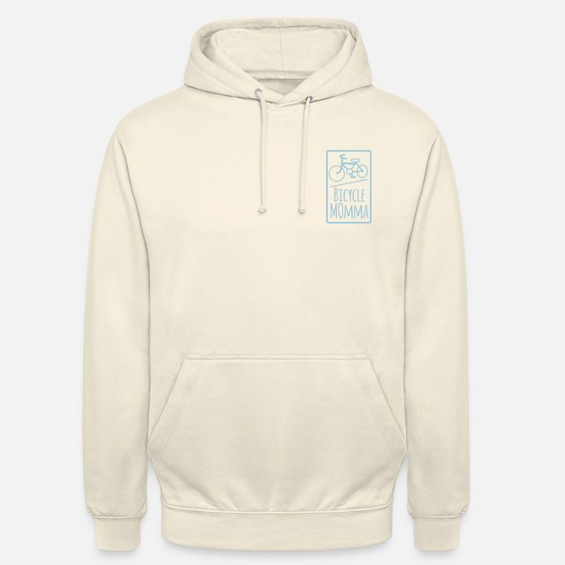 Bicyclemomma - Sweat-shirt à capuche unisexe - vanille