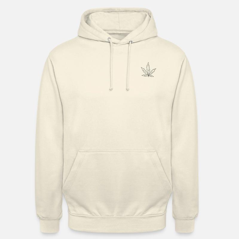 Cannabis Blatt - Unisex Hoodie - Vanille-Milchshake