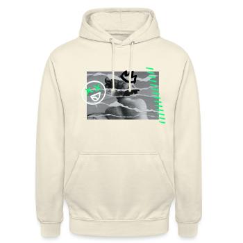 Greek Spray Geschenk - Unisex Hoodie - Vanille-Milchshake - Vorne - Alina (178cm) & Michal (187cm)