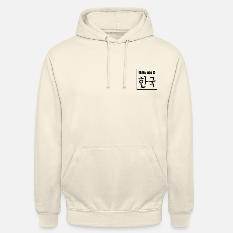 En route pour la Corée - Sweat-shirt à capuche unisexe - vanille