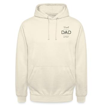 Best dad ever - Unisex Hoodie - Vanille-Milchshake - Vorne - Alina (178cm) & Michal (187cm)