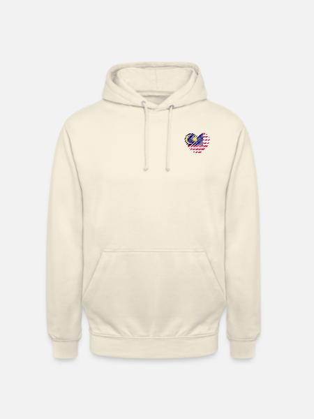 Malaysia Flag Heart Design - Unisex Hoodie - vanilla