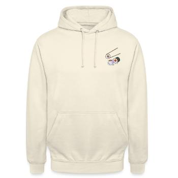 Sushi - Unisex Hoodie - Vanille-Milchshake - Vorne - Alina (178cm) & Michal (187cm)