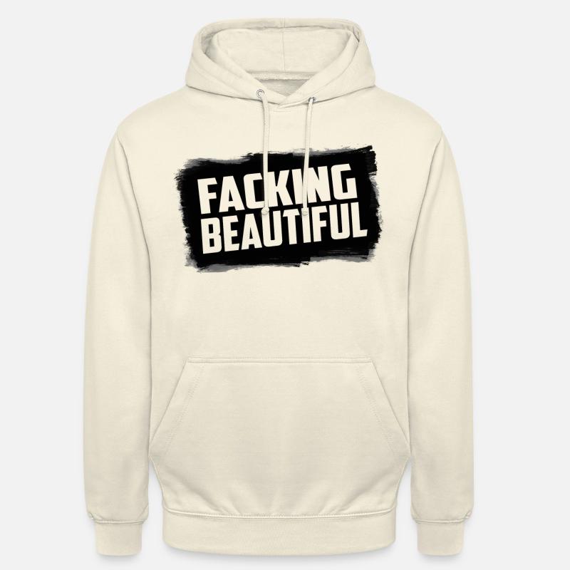 Facking Belle - Sweat-shirt à capuche unisexe - vanille