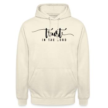 Faith trust - Unisex Hoodie - vanilla - Front - Alina (178cm) & Michal (187cm)