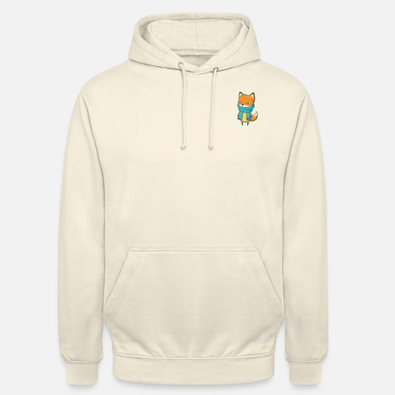 Fuchs mit Halstuch - Unisex Hoodie - Vanille-Milchshake