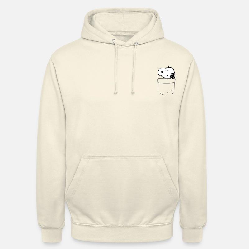 Peanuts Design con Snoopy felice - Felpa con cappuccio unisex - milkshake