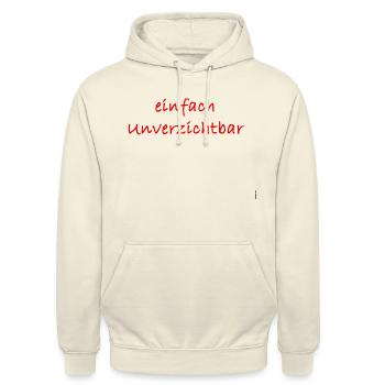tout simplement indispensable - Sweat-shirt à capuche unisexe - vanille - Devant - Alina (178cm) & Michal (187cm)