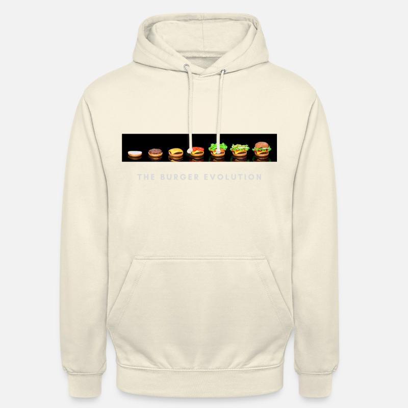 The burger evolution - Unisex Hoodie - Vanille-Milchshake