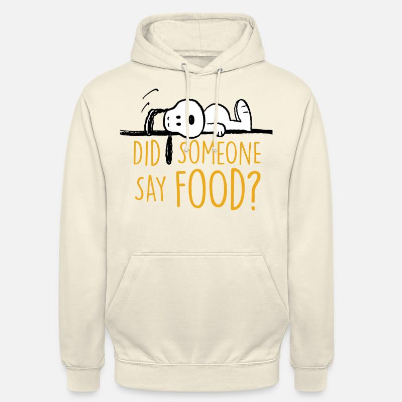 Cacahuetes Snoopy Tengo hambre Gracioso Diciendo - Sudadera con capucha unisex - batido de vainilla