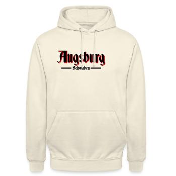 Augsburg - Unisex Hoodie - Vanille-Milchshake - Vorne - Alina (178cm) & Michal (187cm)