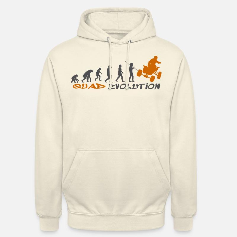 Évolution du quad - Sweat-shirt à capuche unisexe - vanille