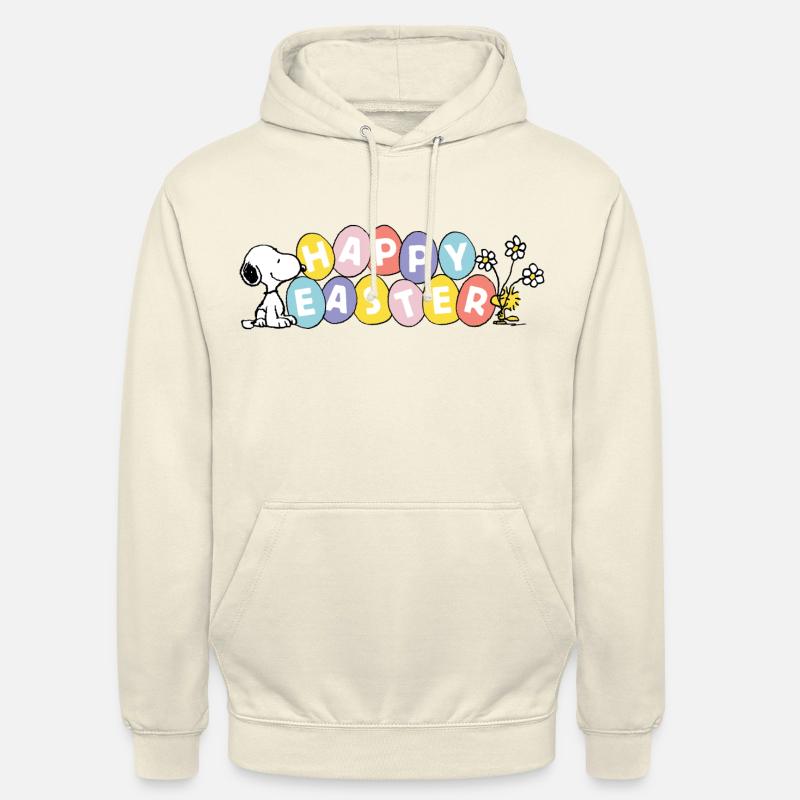 Peanuts Snoopy Happy Easter Paques - Sweat-shirt à capuche unisexe - vanille