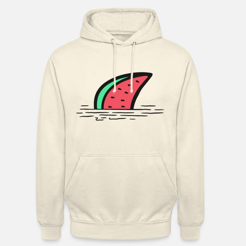 Aileron de requin pastèque - Sweat-shirt à capuche unisexe - vanille