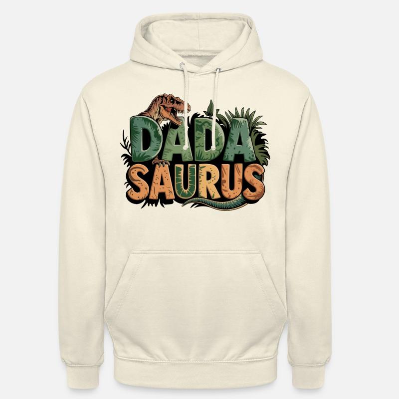 Dinosaurier Papa Saurus Geschenk Papa - Unisex Hoodie - Vanille-Milchshake