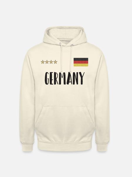 Duitsland Voetbalshirt Duitse Vlag - Uniseks hoodie - vanille-milchshake