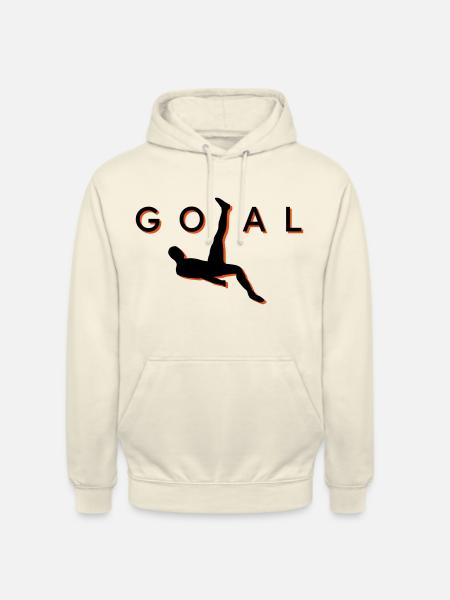 Fußball Fallrückzieher Tor - Unisex Hoodie - Vanille-Milchshake