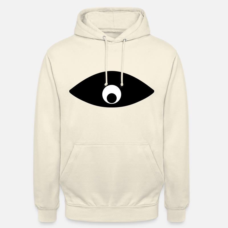 L’œil qui vous observe - Sweat-shirt à capuche unisexe - vanille