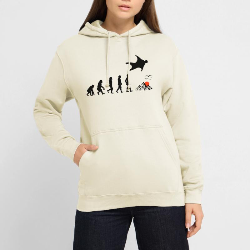 Wingsuit flying Base Jumping Skydiving Evolution Unisex Hoodie