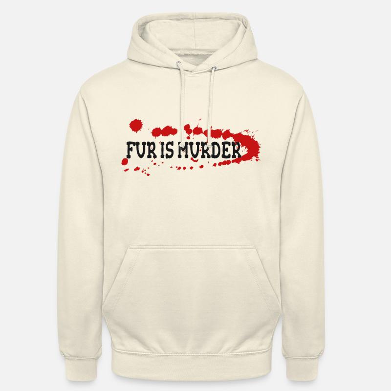 Fur is murder - Unisex Hoodie - vanilla