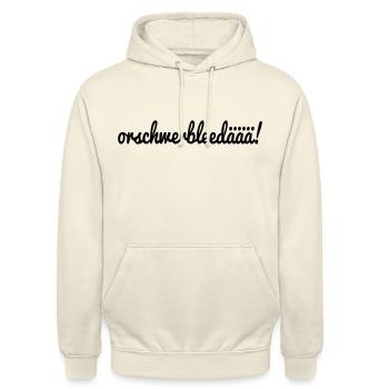 sächsisch - Unisex Hoodie - Vanille-Milchshake - Vorne - Alina (178cm) & Michal (187cm)