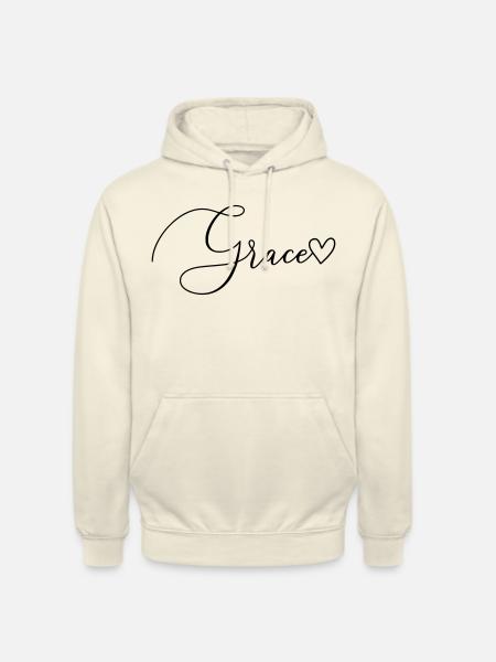 Grace Namn Förnamn Flicka - Luvtröja unisex - vaniljmilkshake